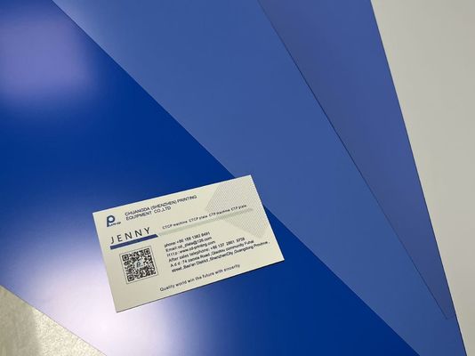 110-130 Mj/Cm2 Energia de exposição Placa CTP térmica Durante 25±5s Tempo de desenvolvimento