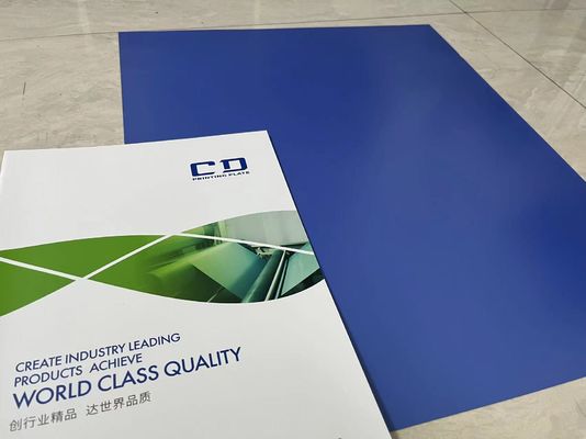 Placa CTP térmica azul com largas faixas de energia do laser e técnicas de impressão