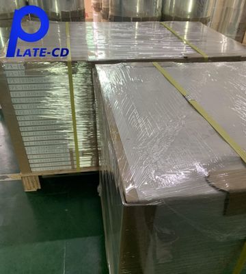 Tinta comum 350000 impressões Placa CTP não cozida para processo de revestimento de dupla camada