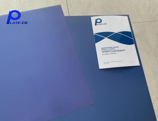 Placas de impressão CTCP positivas com energia de laser 120-140mJ/cm2 e energia de exposição 50-85mJ/cm2 para 60000-80000 impressões