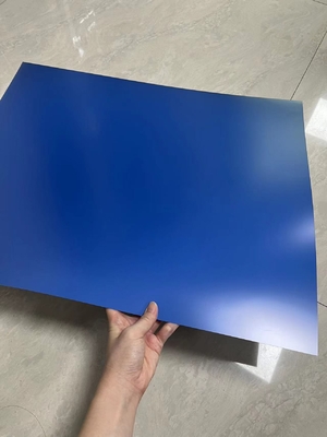 Tamanho de desvio da placa CTP azul para placas CTP duplas e placas CTP positivas